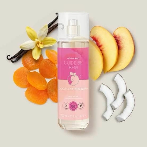 Body Splash Doçura na Pessegura cuide-se bem oBoticário