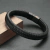 Axor Pulseira magnética de couro preto PU masculino - comprar online