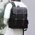 Mochila masculina grande de couro PU