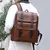 Mochila masculina grande de couro PU - Jump