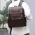 Mochila masculina grande de couro PU