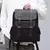 Mochila masculina grande de couro PU