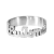 Anillo cinta - Nombre en cursiva - Plata
