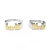 Par de anillos sello - Iniciales - Plata y oro - comprar online