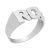 Anillo sello rectangular grande - Plata en internet