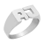 Imagen de Anillo sello rectangular grande - Plata