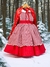 Vestido Chapeuzinho Luxo Vermelho com Capa