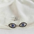 Topos Ojos Azules Plata