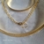 Conjunto de Colar, Bracelete e Brinco Escovados - Marini Company