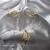 Conjunto de Brinco e Pulseira Folhas