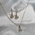 Conjunto Colar e Brinco Opalina