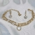 Conjunto Pulseira Dupla e Brinco com Zircônia Coração