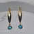 Brinco com Zircônia Azul