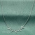 Colar Chocker com Pingente Rabos de Baleia 40cm - Prata 925