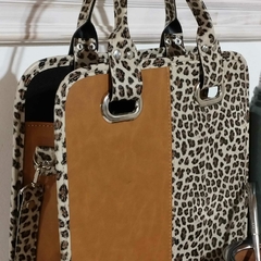 Bolso Matero Animal Print. Ecocuero. en internet