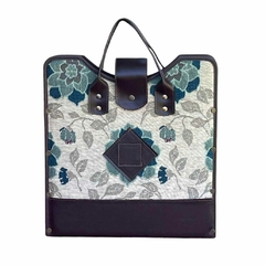 Bolso Matero Hojas. Ecocuero y Gobelino - tienda online