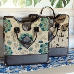 Bolso Matero Hojas. Ecocuero y Gobelino - comprar online