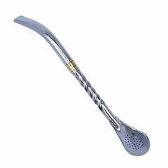 Bombilla Torneada, Acero Y Bronce
