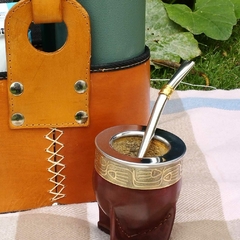 Bombilla Pico de Loro con Bronce - Mimbi mates