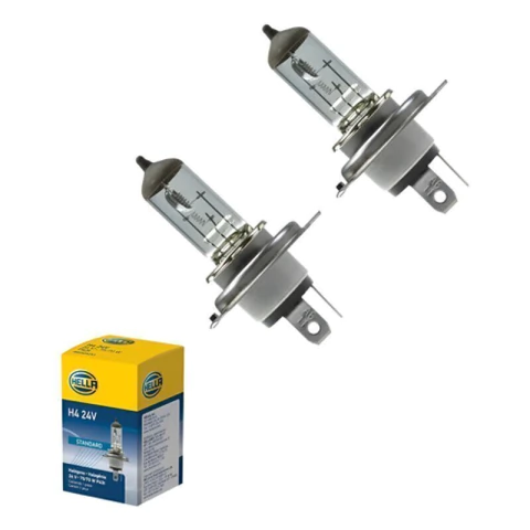 Kit Pack X2 Lamparas H4 24v 75/60w P43t Hella