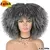 Peruca encaracolada Afro do cabelo curto com franjas - Marlene Moura