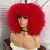 Peruca encaracolada Afro do cabelo curto com franjas - loja online