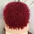 Peruca encaracolada Afro do cabelo curto com franjas