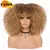 Peruca encaracolada Afro do cabelo curto com franjas na internet