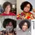 Cabelo encaracolado indiano curto bundles com fechamento circular, cabelo humano - Marlene Moura