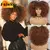 Peruca encaracolada Afro do cabelo curto com franjas