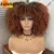 Peruca encaracolada Afro do cabelo curto com franjas - loja online