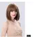 perucas sintéticas peruca curta pirucas feminina Peruca de cabelo sintético, m