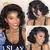 Cabelo encaracolado indiano curto bundles com fechamento circular, cabelo humano - loja online