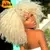 Peruca encaracolada Afro do cabelo curto com franjas