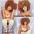 Imagem do Peruca encaracolada Afro do cabelo curto com franjas