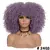 Peruca encaracolada Afro do cabelo curto com franjas na internet