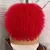 Peruca encaracolada Afro do cabelo curto com franjas na internet