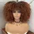 Peruca encaracolada Afro do cabelo curto com franjas na internet