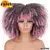 Peruca encaracolada Afro do cabelo curto com franjas