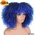 Peruca encaracolada Afro do cabelo curto com franjas
