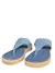 CHINELO EM COURO AZUL HORIZONTE - Point dos Pés
