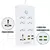 Régua Filtro de Linha com 7 Tomadas Extensão Elétrica 1 Universal 4 USB Bivolt 10A 110v/220v Cabo de 2 Metros - Smart Store