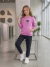Conjunto juvenil menina LILAS inverno moletinho flanelado com capuz casaco + calça tamanho 10 12 14 na internet