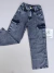 calça wid leg jeans modelo cargo juvenil menina jeans grafite com bolso e regulagem dentro na internet
