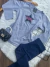 Conjunto juvenil menina inverno meia estação cinza blusa manga comprida + legging peluciada na internet