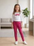 Conjunto juvenil menina love inverno meia estação blusa manga comprida + legging peluciada