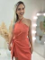 macaquinho short saia feminino verão alfaiataria social caramelo decote triangulo
