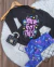 Conjunto juvenil menina inverno meia estação preto blusa manga comprida + legging cotton