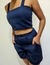 Conjunto Alfaiataria Sintonia (short + cropped) - Azul Marinho na internet