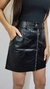 Saia de Couro - Preta - comprar online